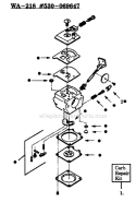 Page B Diagram and Parts List for LT17  Weed Eater Trimmer